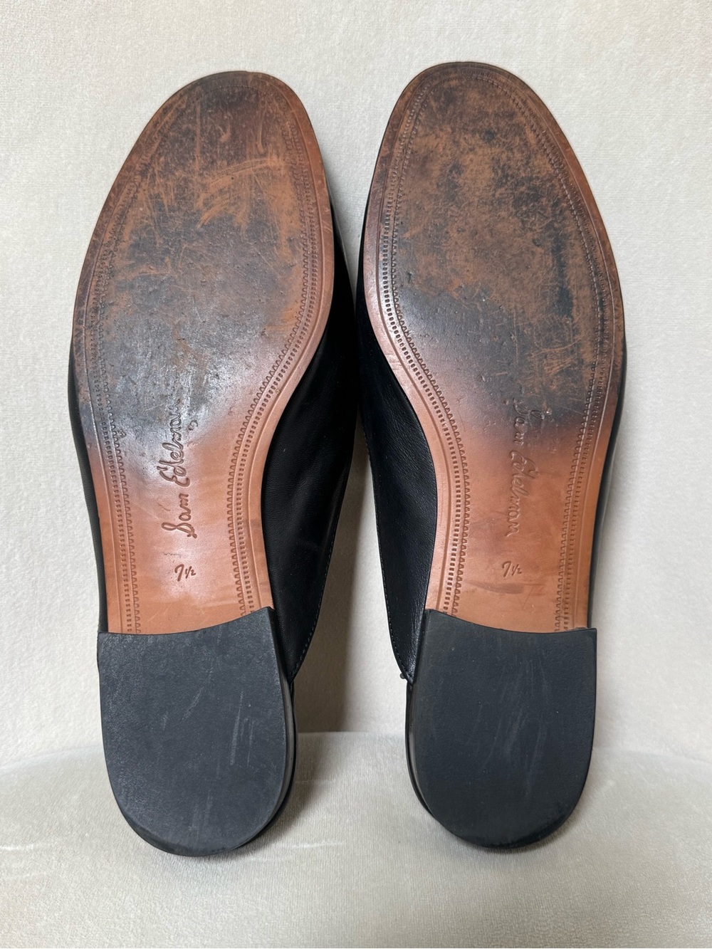 Sam Edelman Black Leather Mules Size 7.5 Great Condition - Picture 4 of 8